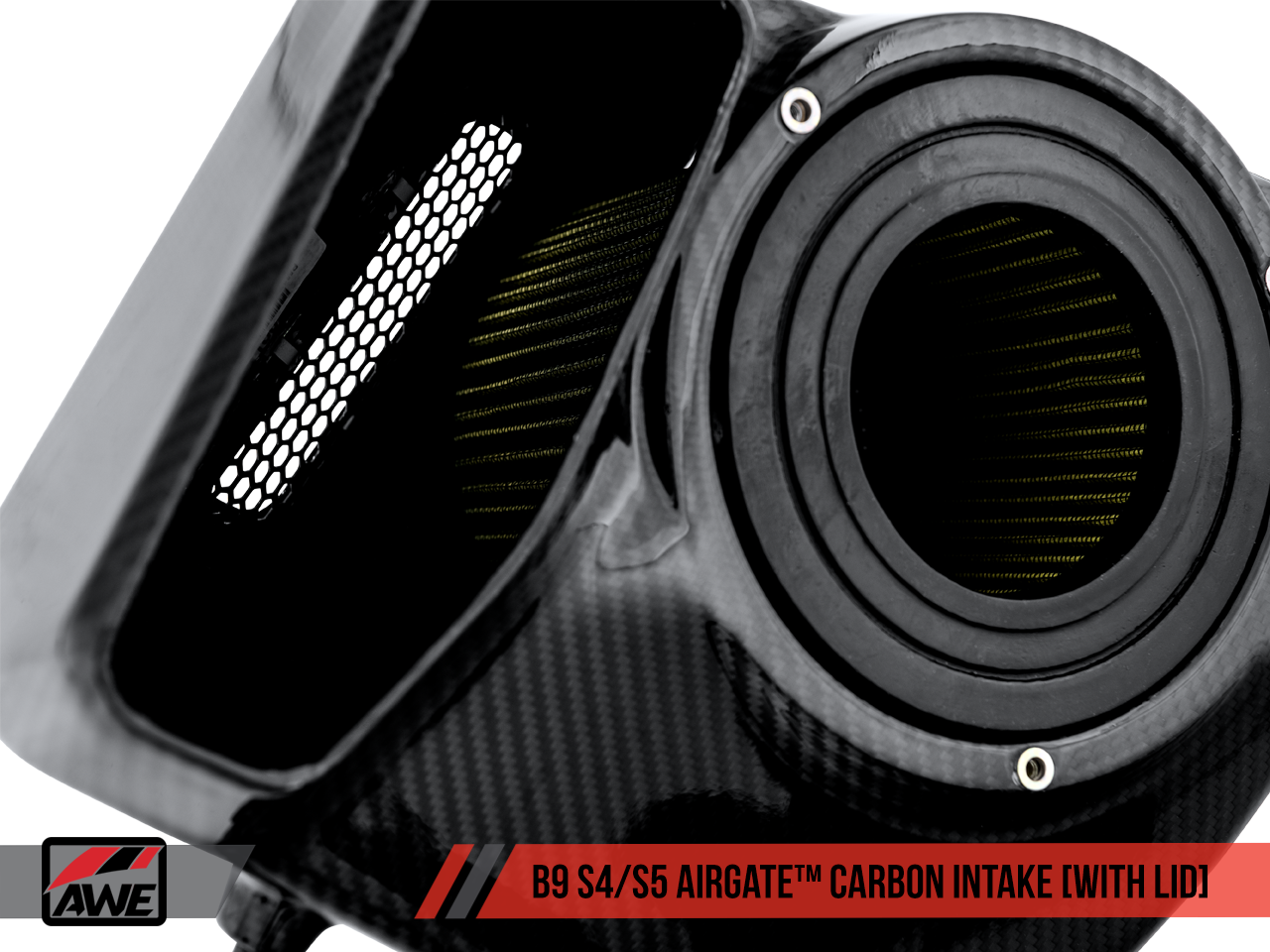 AWE AirGate™ Carbon Fiber Intake For Audi B9 S4 / S5 / RS5 3.0T - With Lid