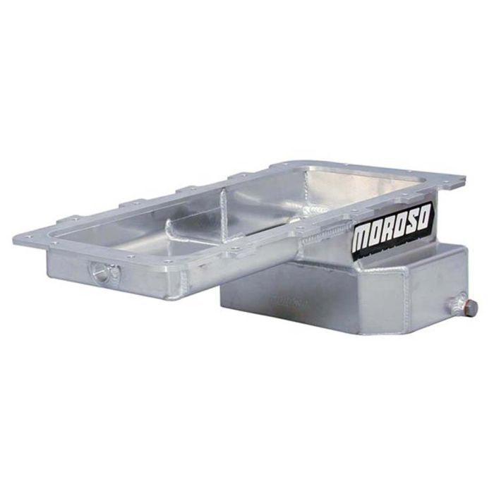 Moroso Ford 4.6/5.4L (w/Rear Sump) Drag Race Baffled Internal Wet Sump 7qt 6.5in Aluminum Oil Pan