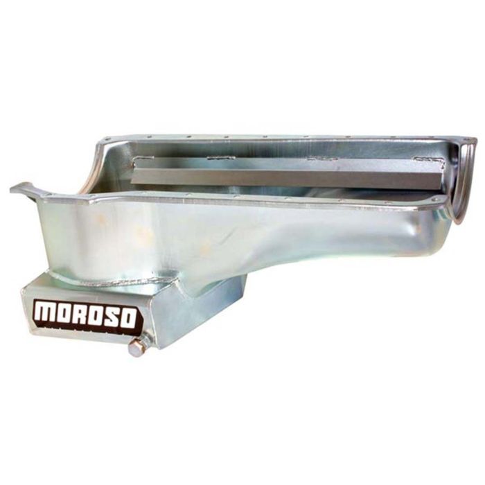 Moroso Ford 351C/351M (w/Front Sump) Kicked Out Wet Sump 7qt 8in Steel Oil Pan