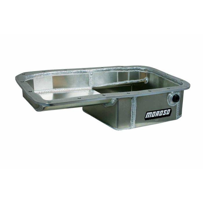 Moroso Acura/Honda 1.6L B16A3 Kicked Out Drag Race Baffled 5qt 5-5/8in Aluminum Oil Pan