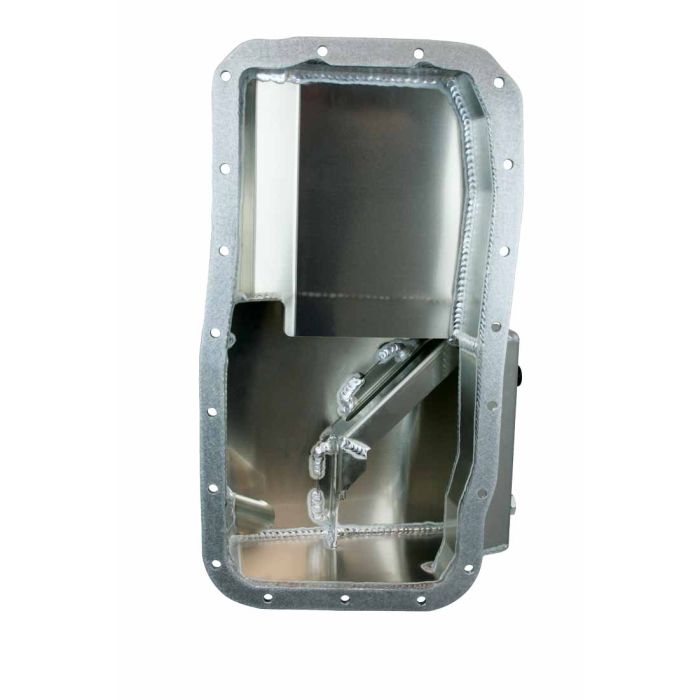 Moroso Acura/Honda 1.6L B16A3 Kicked Out Drag Race Baffled 5qt 5-5/8in Aluminum Oil Pan - 0