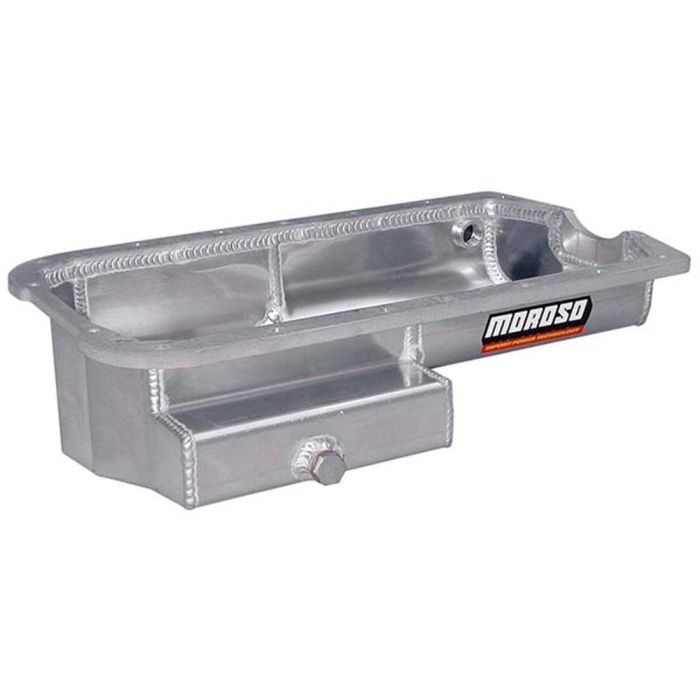 Moroso Honda 2.2/2.3L H Series Prelude Kicked Out Drag Race Baffled 5.5qt 5-3/8in Aluminum Oil Pan