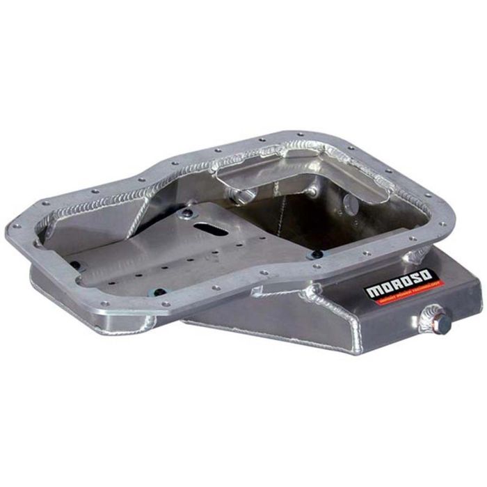 Moroso Toyota 3SGT 2.0L Turbo/5SFE Non Turbo Road Race Baffled Wet Sump 6.25qt 7-9/16in Alum Oil Pan