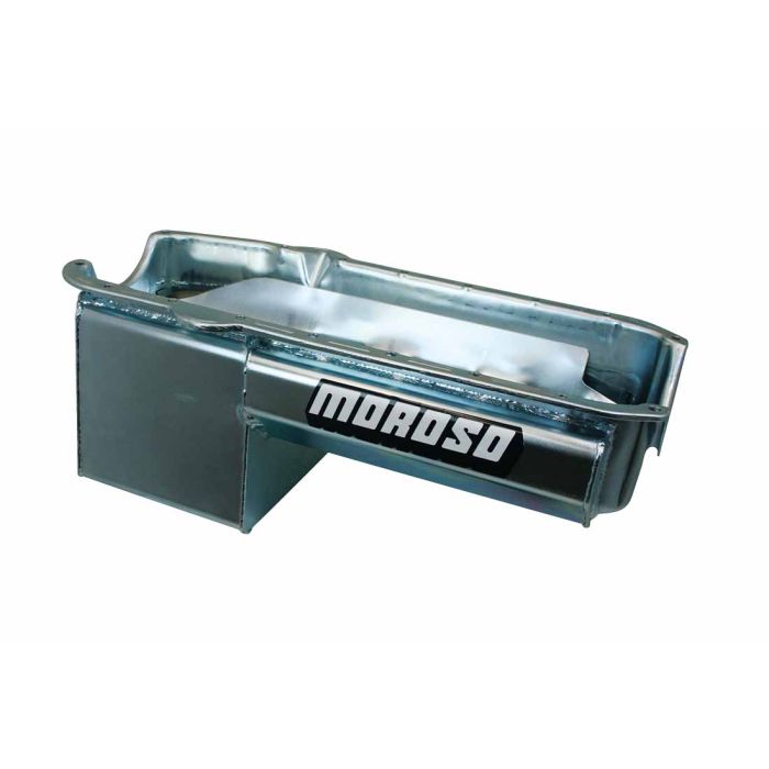 Moroso Pre-80 Chevrolet Small Block/Dart Little M Power Pouch Wet Sump 7qt 8.25in Steel Oil Pan