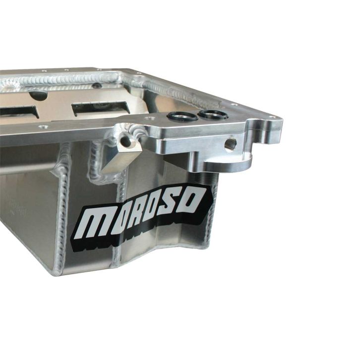 Moroso GM LV1 Rear Sump 6 in Deep Road Race Baffle Oil Pan - 0