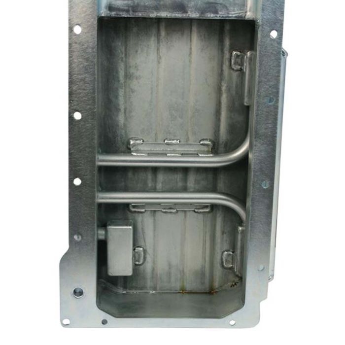 Moroso GM LS (w/Three Left Side Pick Ups) Fabricated Dry Sump 4in Steel Oil Pan