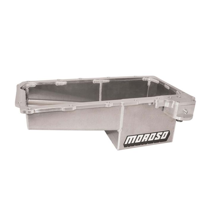 Moroso GM LS/16-Up COPO Camaro (w/Rear Sump & -16An Pick Up) Wet Sump 7qt 7.5in Aluminum Oil Pan