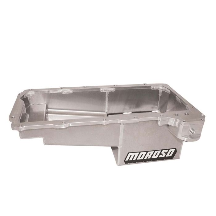 Moroso GM LS/12-15 COPO Camaro (w/Rear Sump) Drag Race Baffled Wet Sump 7qt 7.5in Aluminum Oil Pan