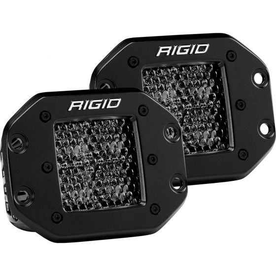 Rigid Industries D Series PRO Midnight Edition - Spot - Diffused - Pair