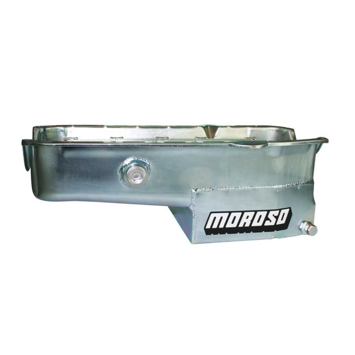 Moroso 80-85 Chevrolet Small Block (w/1in Inspection Bung) Wet Sump 7qt 7.5in Steel Oil Pan