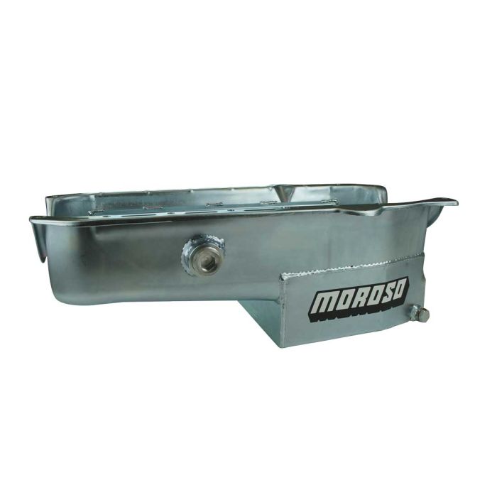 Moroso 86-Up Chevrolet Small Block (w/1in Inspection Bung) Wet Sump 7qt 7.5in Steel Oil Pan