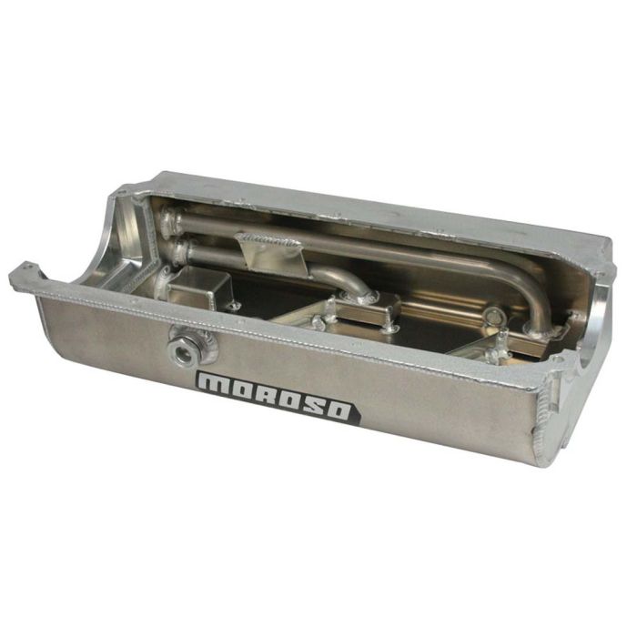 Moroso Dart/Brodix Small Block (w/Three Pick Ups) Sprint Car Dry Sump 6.5in Aluminum Oil Pan