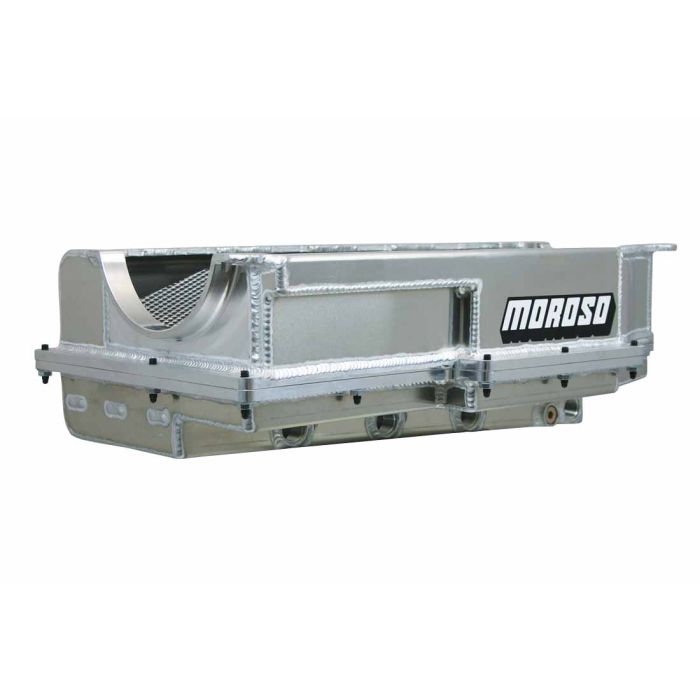 Moroso Donovan 700/DRC2/Merlin Big Block (w/Four Pick Ups & 2 Piece Seal) Dry Sump Aluminum Oil Pan