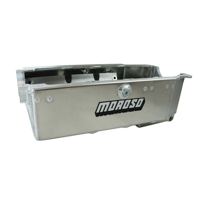 Moroso Chevrolet Big Block Mark IV (w/No Cross Member) Kicked Out Wet Sump 6-7qt 8in Alum Oil Pan