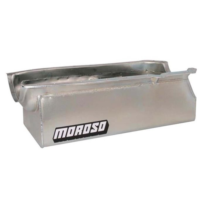 Moroso 65-Up Oldsmobile V-8 (330-455) Marine Stroker Box Sump Flat Bottom 10qt 7.25in Steel Oil Pan