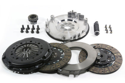 DKM Clutch MS Twin Disc Clutch Kit w/Steel Flywheel | 2000-2006 BMW E46 M3