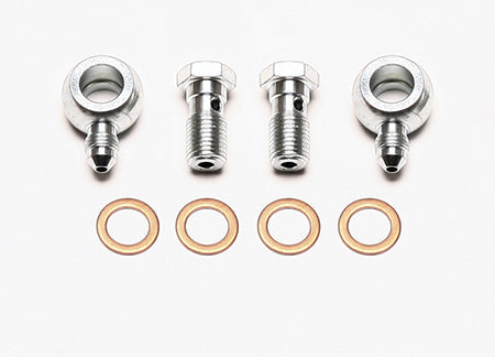 Wilwood Banjo Fitting Kit -3 male to 7/16 Banjo Bolts & Crush Washers (2 qty)