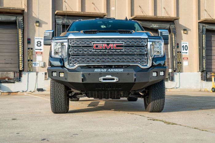 Road Armor 20-21 GMC 2500HD/3500HD Stealth Non-Winch Front Bumper - Tex Blk