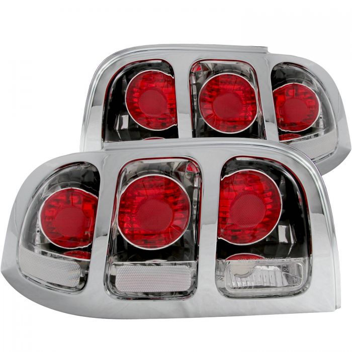 ANZO 1994-1998 Ford Mustang Taillights Chrome