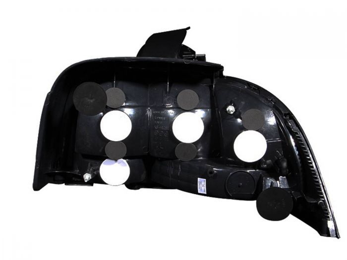 ANZO 1994-1998 Ford Mustang Taillights Black - 0