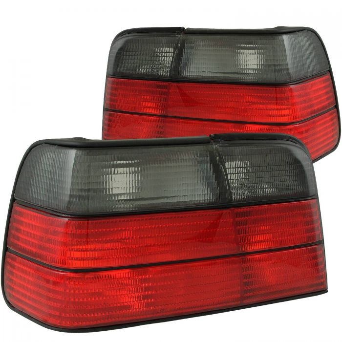 ANZO 1992-1998 BMW 3 Series E36 Sedan Taillights Red/Smoke