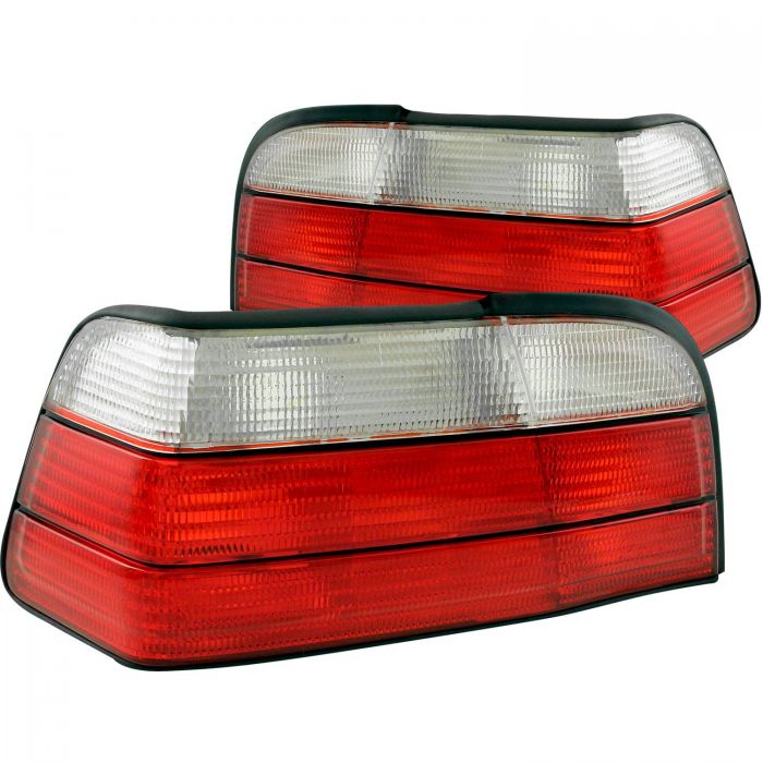 ANZO 1992-1998 BMW 3 Series E36 Coupe/Convertable Taillights Red/Clear