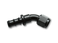 '-4AN Push-On 45 Deg Hose End Fitting - Aluminum