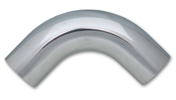 90 Degree 3.25" OD Aluminum Bend, 3.25" CLR, 5" Leg Length