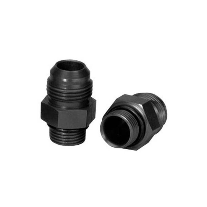 Moroso Dry Sump/External Oil Pump Fitting -10An to -12An w/O-Ring - Aluminum - 2 Pack