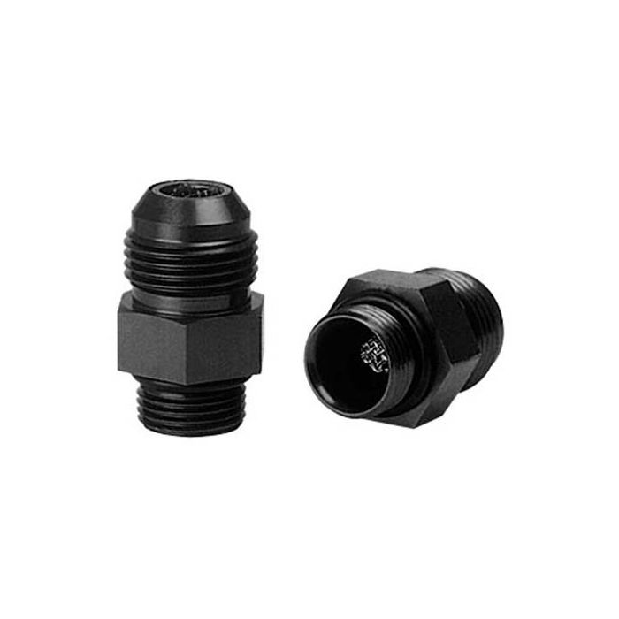 Moroso Dry Sump/External Oil Pump Fitting w/Screen -10An to -12An w/O-Ring - Aluminum - 2 Pack