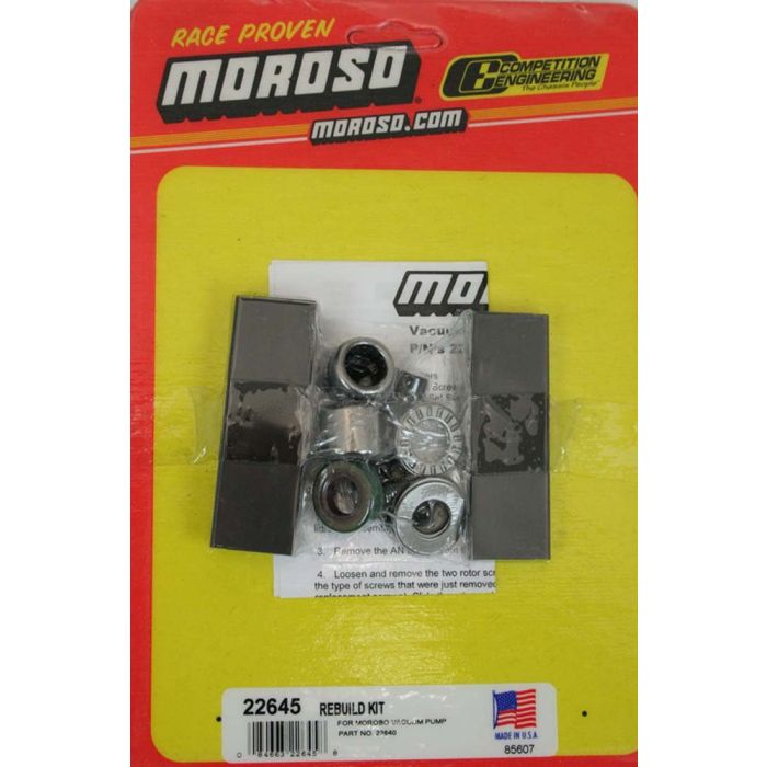 Moroso Vacuum Pump Rebuild Kit - 3 Vane