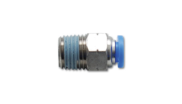 Air Hose Fitting, One-Touch Push Lock, Push To Connect, Straight, 1/16 in. NPT M