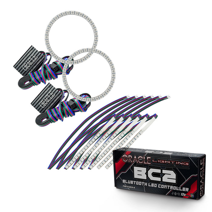 Oracle 15-17 Ford Mustang V6/GT/Shelby DRL  w/ Halo Kit - ColorSHIFT w/o Controller SEE WARRANTY