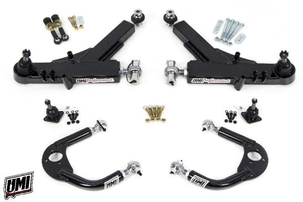 UMI Performance 93-02 GM F-Body Front A-Arm Kit Road Race Boxed Lower + Adj Upper