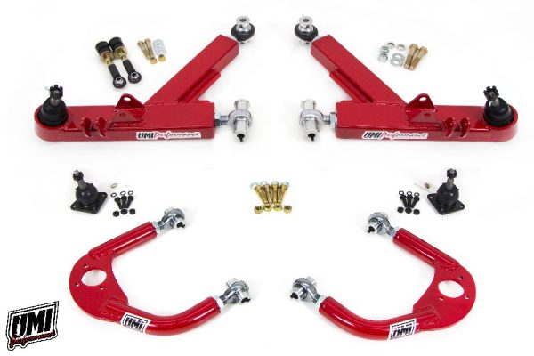 UMI Performance 93-02 GM F-Body A-Arm Kit Double Shear Mount Boxed Lower + Adj Upper