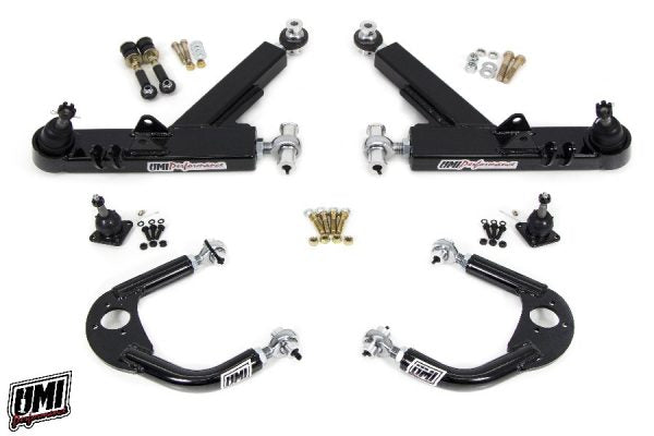 UMI Performance 93-02 GM F-Body A-Arm Kit Double Shear Mount Boxed Lower + Adj Upper