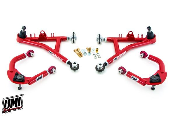 UMI Performance 93-02 GM F-Body Front A-arm Kit Adjustable CrMo Drag Race