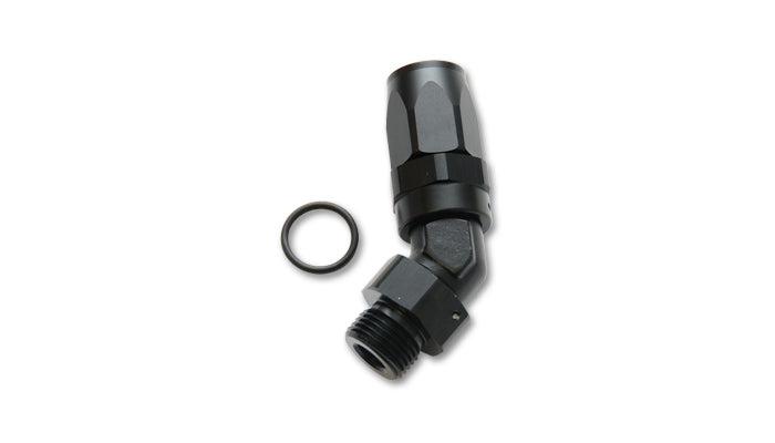 Male -6AN 45 Degree Hose End Fitting; Thread: 7/16-20 Thread (4)