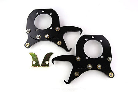 WILWOOD Brackets (2) - P/S Rear w/Park Brake - 12 Bolt C-Clip Eliminator