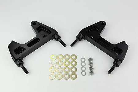 WILWOOD Brackets (2) - w/Mounting Kit - SL6R - Pinto/Mustang II, 13" Rotor