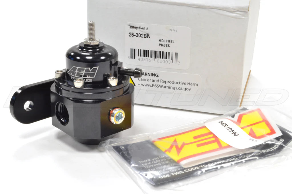 AEM Universal Adjustable Fuel Pressure Regulator (25-302BK)