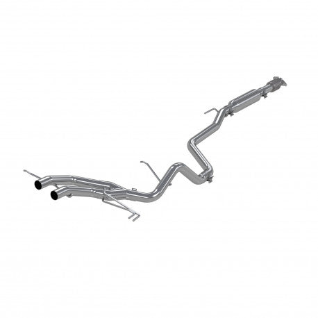 2.5" Cat Back, Dual Exit, Aluminized