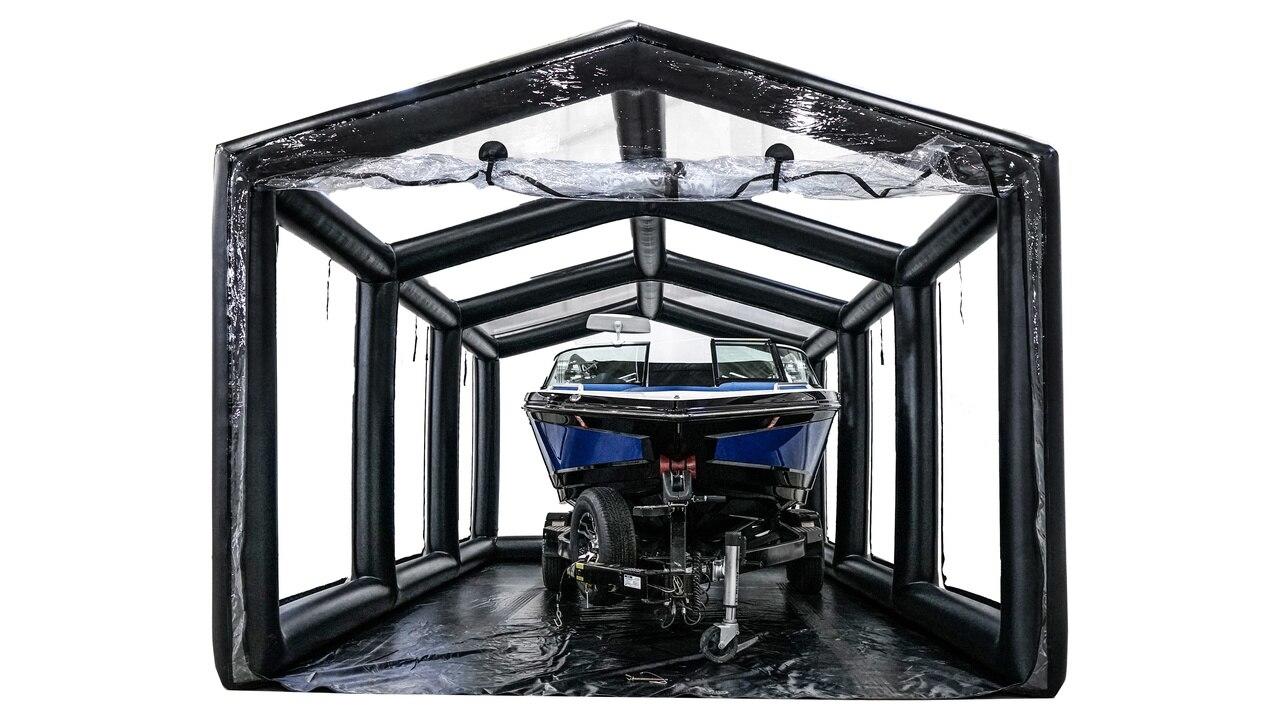 CarCapsule 25' ShowCase ProStation Clear Roof w/11' Pitched Roof