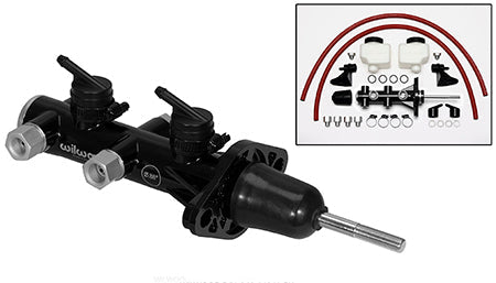 Wilwood Tandem Remote Master Cylinder - 7/8in Bore Black