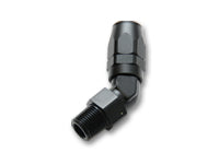 '-6AN Male NPT 45Degree Hose End Fitting; Pipe Thread: 1/8 NPT