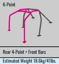 Cusco Chromoly Roll Cage 6 Point Through Dash 2 Passenger CZ4A Lancer Evolution X (S/O / No Cancel)