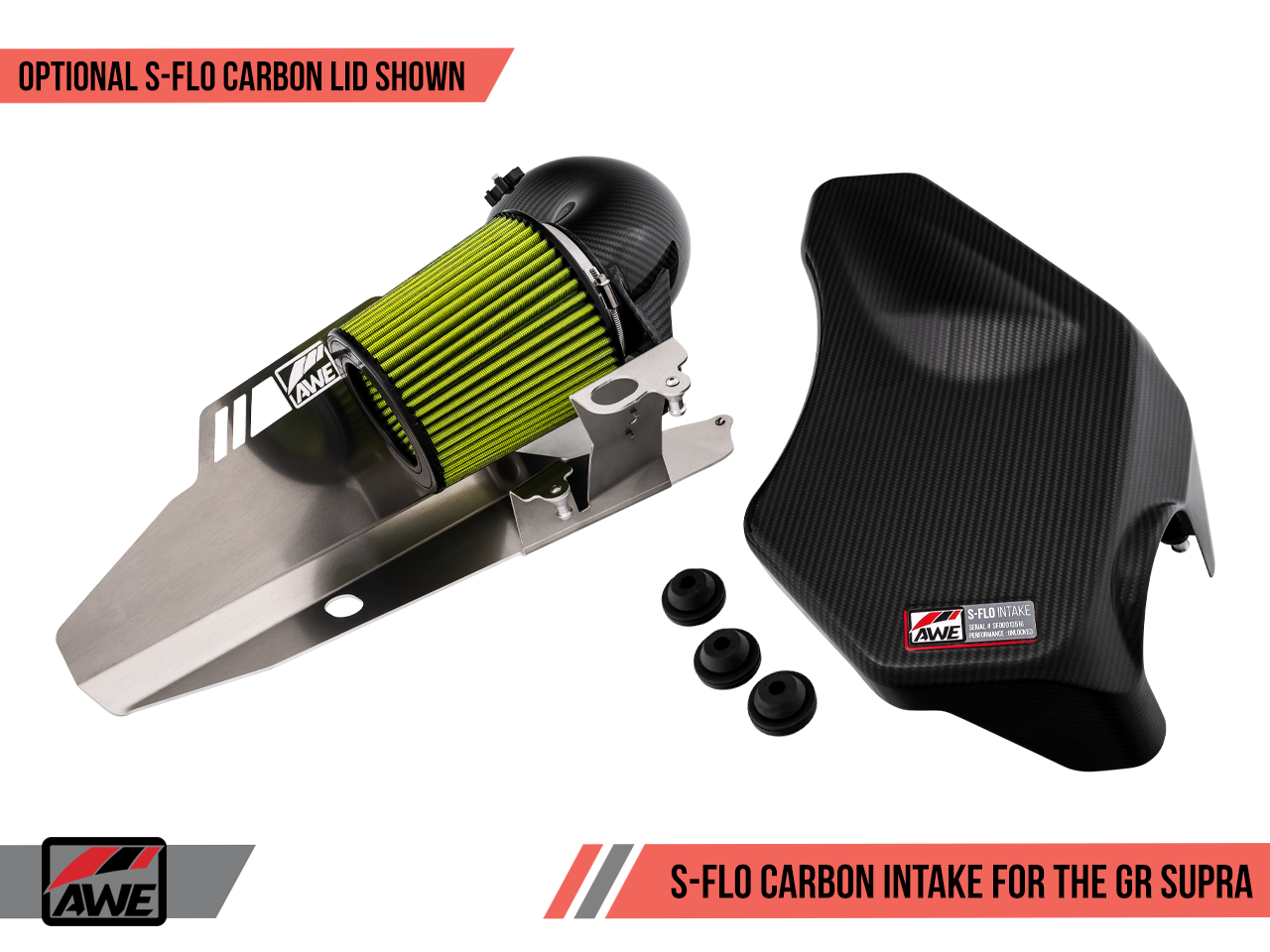 AWE S-FLO Carbon Intake Lid for GR Supra - 0