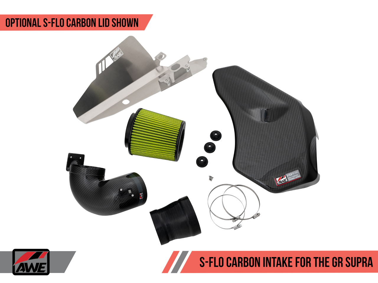 AWE S-FLO Carbon Intake Lid for GR Supra