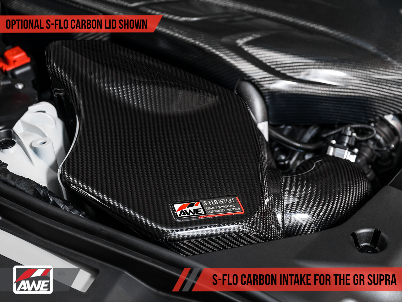 AWE S-FLO Carbon Intake Lid for GR Supra