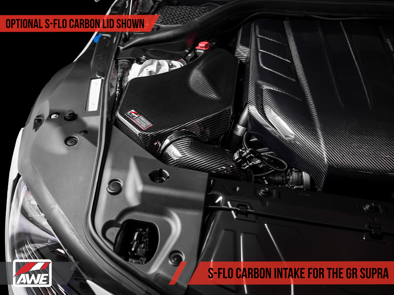 AWE S-FLO Carbon Intake Lid for GR Supra